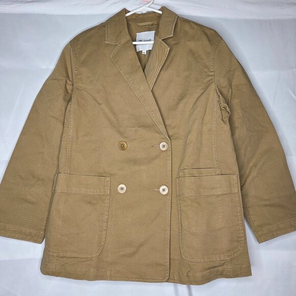 Madewell Crossover Blazer (Re)generative Chino Khaki Small - Picture 2 of 6